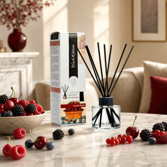 Difusor de Varillas - Mikado Black Edition - FRUTOS ROJOS