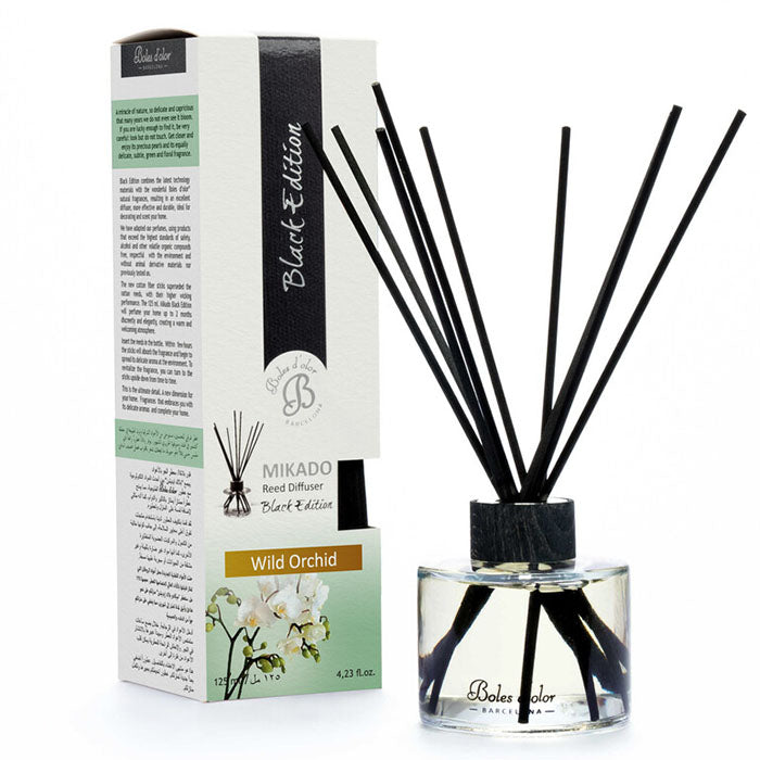 Boels d olor Difusor de varillas Mikado Black Edition Wild Orchid