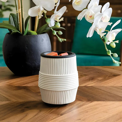 Calentador Electrico Porcelain Ridges Flip Dish - Candle Warmers