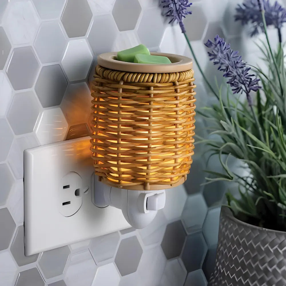 Enchufable Wicker Lantern Pluggable - Candle Warmers