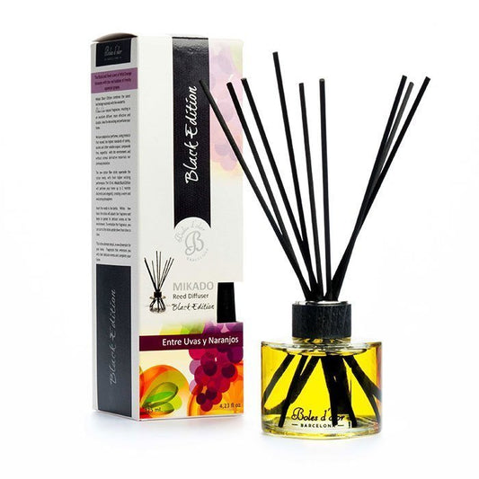 Difusor de Varillas - Mikado Black Edition - ENTRE UVAS Y NARANJOS