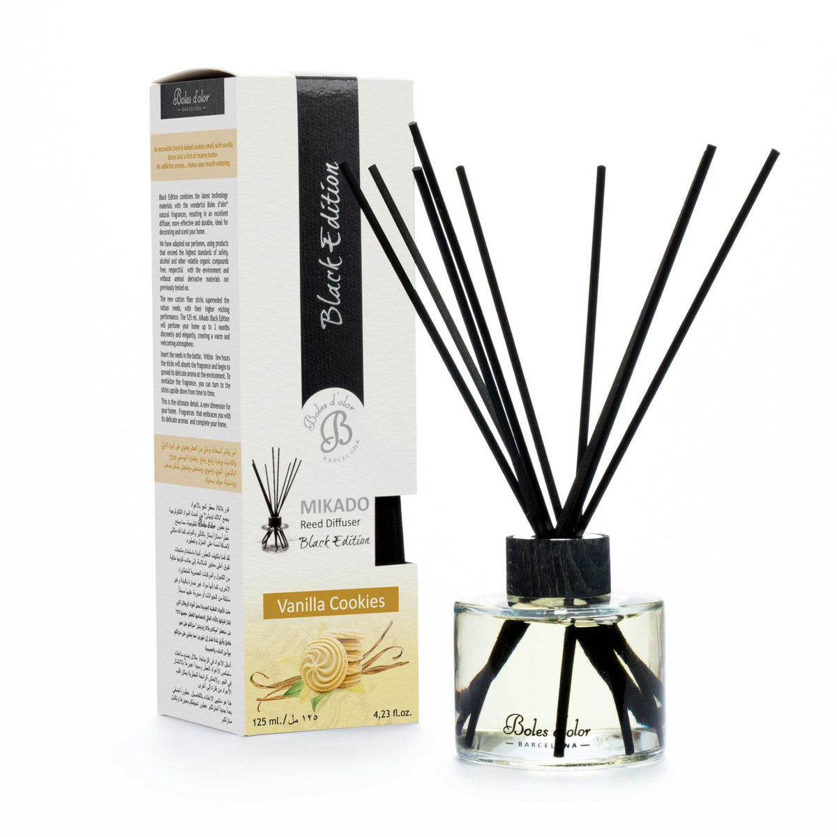 Difusor de Varillas - Mikado Black Edition - VANILLA COOKIES