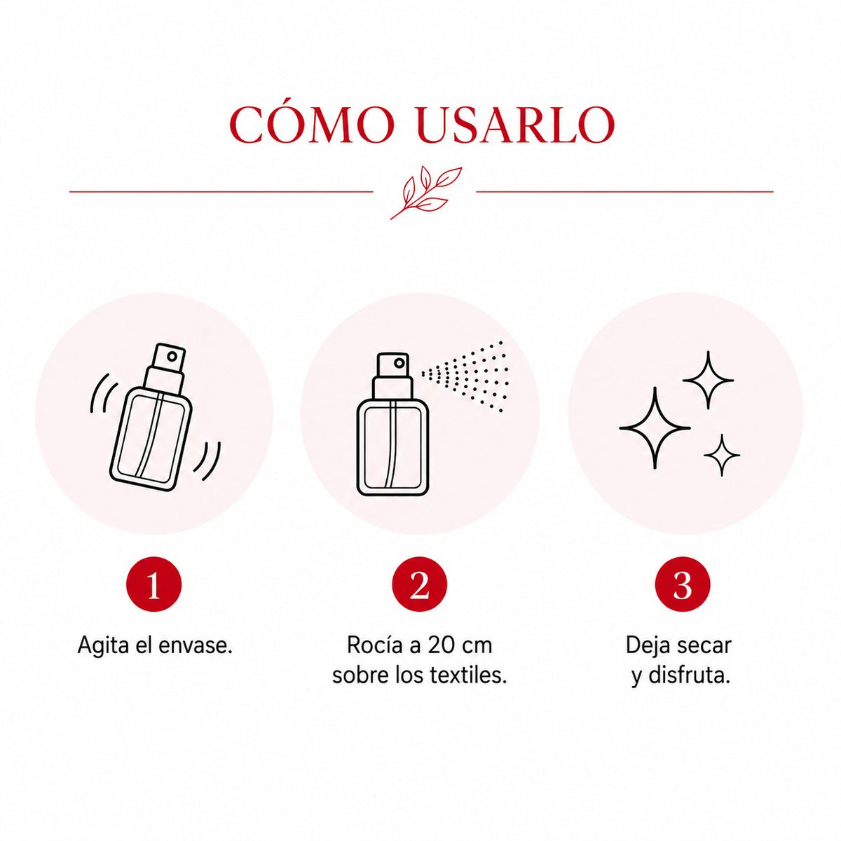 Ambientador Spray Textil Eliminador de Olores - FRUTOS ROJOS