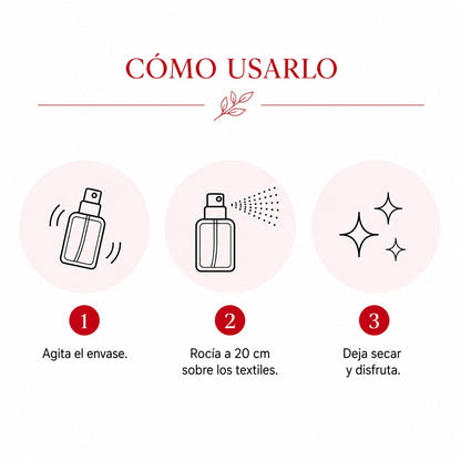 Ambientador Spray Textil Eliminador de Olores - FRUTOS ROJOS