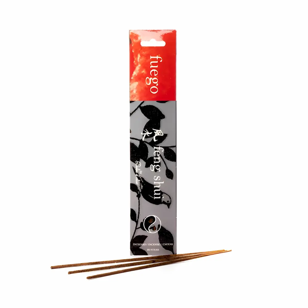Incienso Feng Shui Fuego con aroma floral y especiado